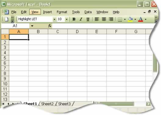 Voorbeeld van Excel werkmap